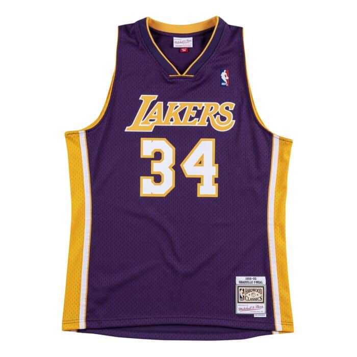 Purple Lakers Top Canotte Nba Mitchell Ness NBA Authentic Jersey